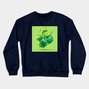 Dinosaur Balloons V Crewneck Sweatshirt